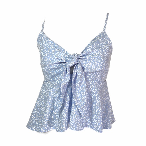 SHEIN Tops - Shein Tie Front Crop Top size M